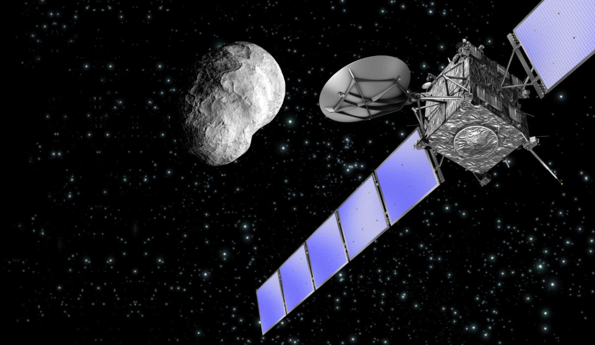 ESA festeggia: sonda Rosetta entra nell'orbita della cometa - Source: media.inaf.it