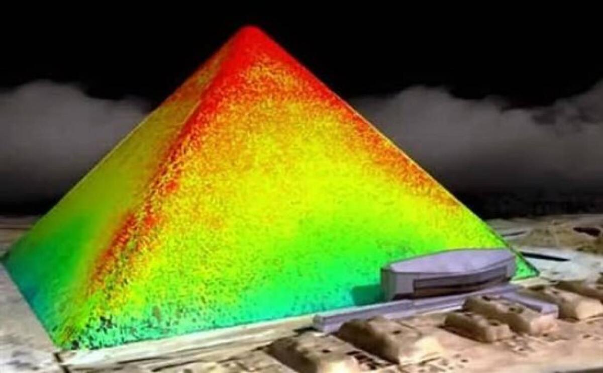 Anomalie termiche delle Piramidi nel sito di Giza - image.3bmeteo.com/