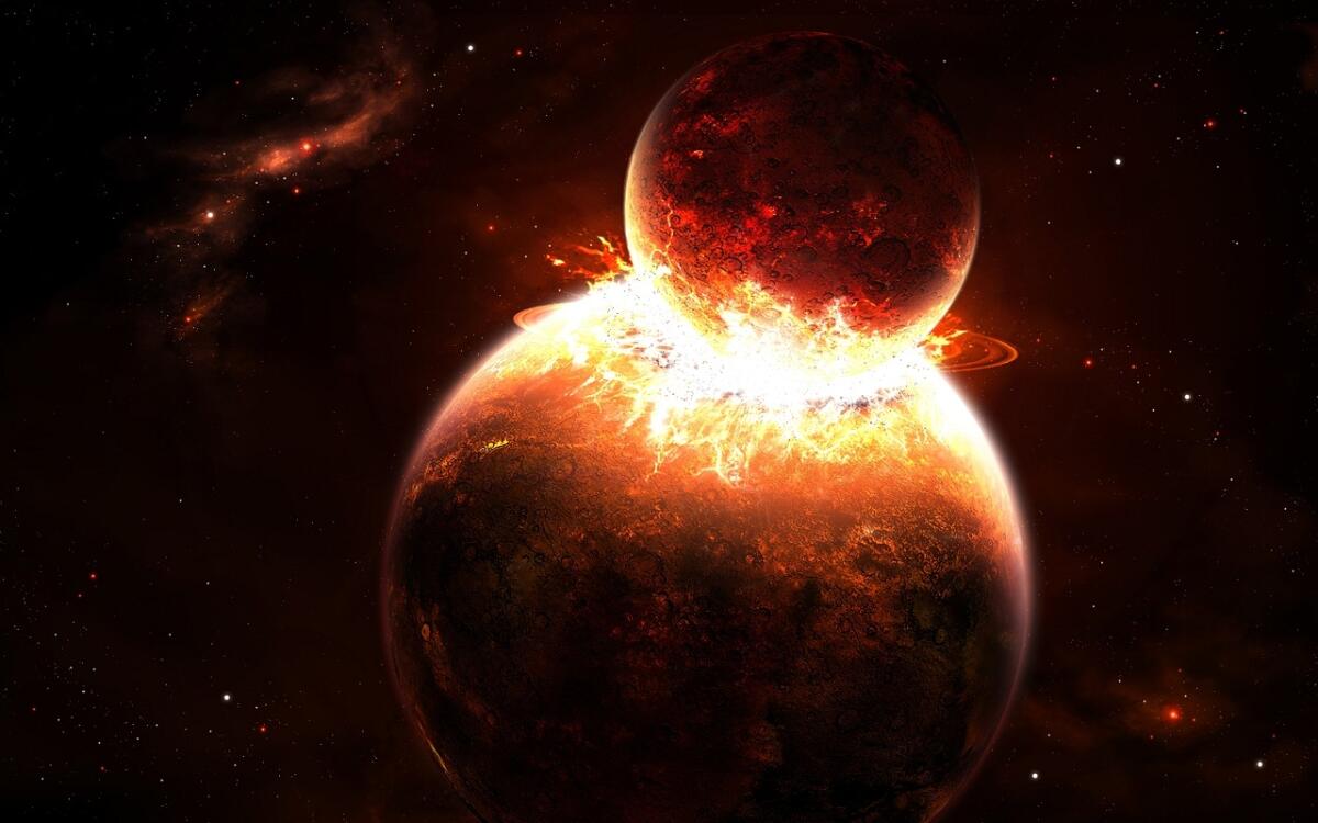 La Luna nacque dallo scontro fra Terra e Theia - Planets Collision