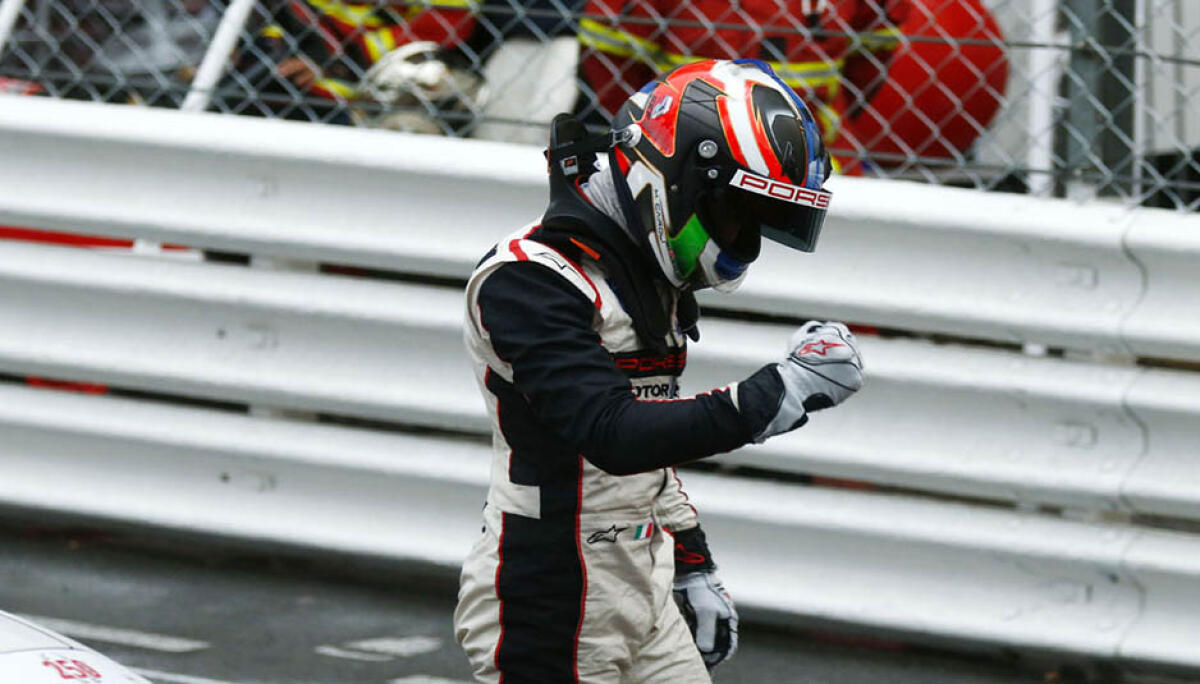 Il pilota Porsche Junior, Matteo Cairoli, vince la gara dell'anniversario a Monaco - files.porsche.com