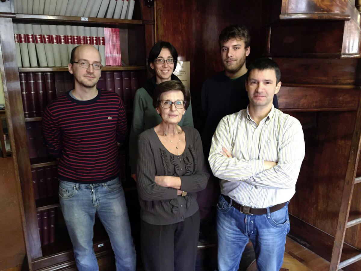 Progetto LEAPS: arrivano le nanomacchine solari "made in Unibo" - Da sinistra a destra: Massimo Baroncini, Margherita Venturi, Serena Silvi, Alberto Credi, Giulio Ragazzon