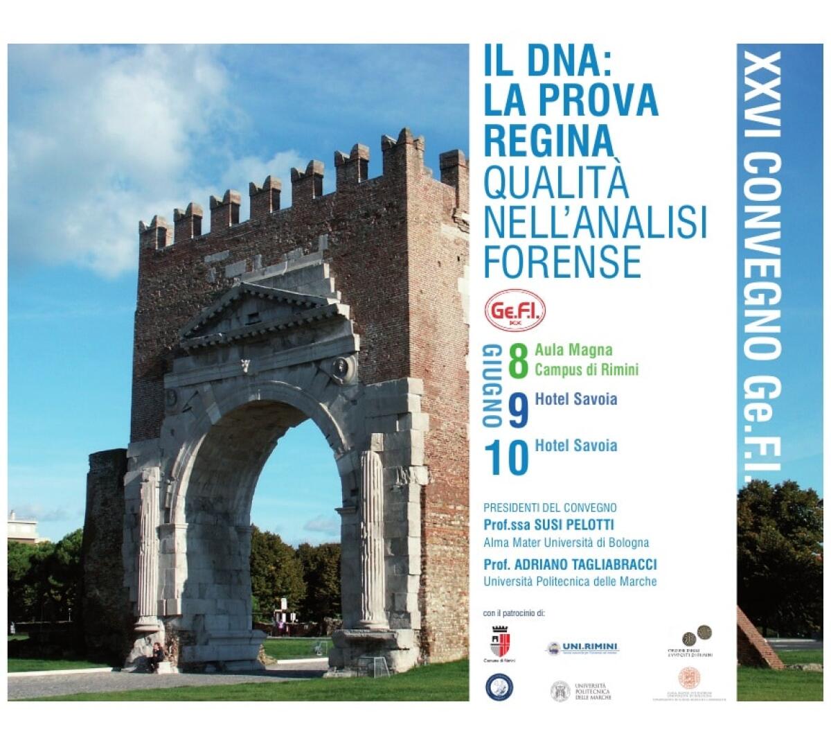XXVI Convegno Genetisti Forensi Italiani: DNA a favore dell'analisi forense - XXVI Convegno Genetisti Forensi Italiani, Credits: Unibo