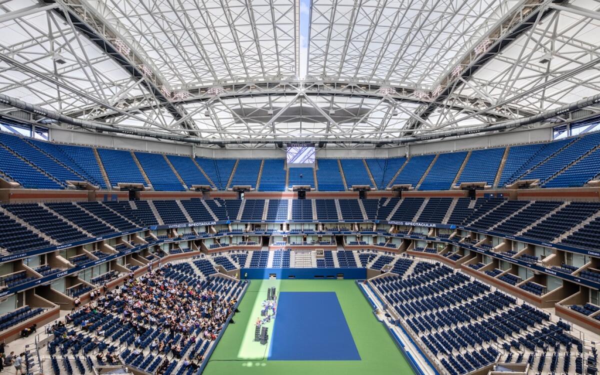 Il rinnovato campo centrale degli US Open - 