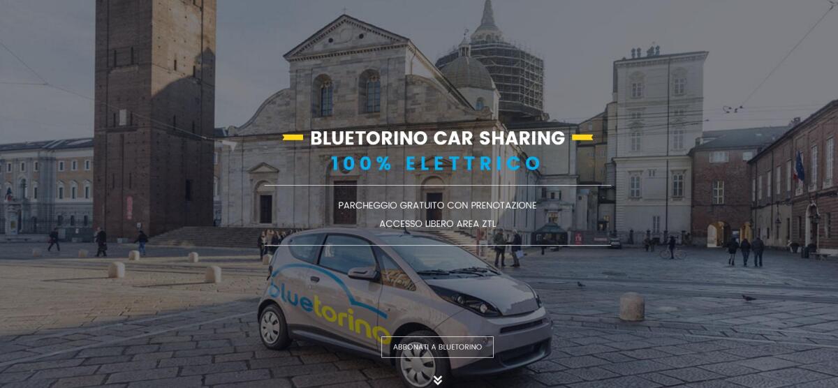 Il Car Sharing a Torino è 100% Elettrico - bluetorino.eu