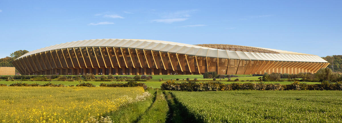 Il primo stadio completamente in legno - 