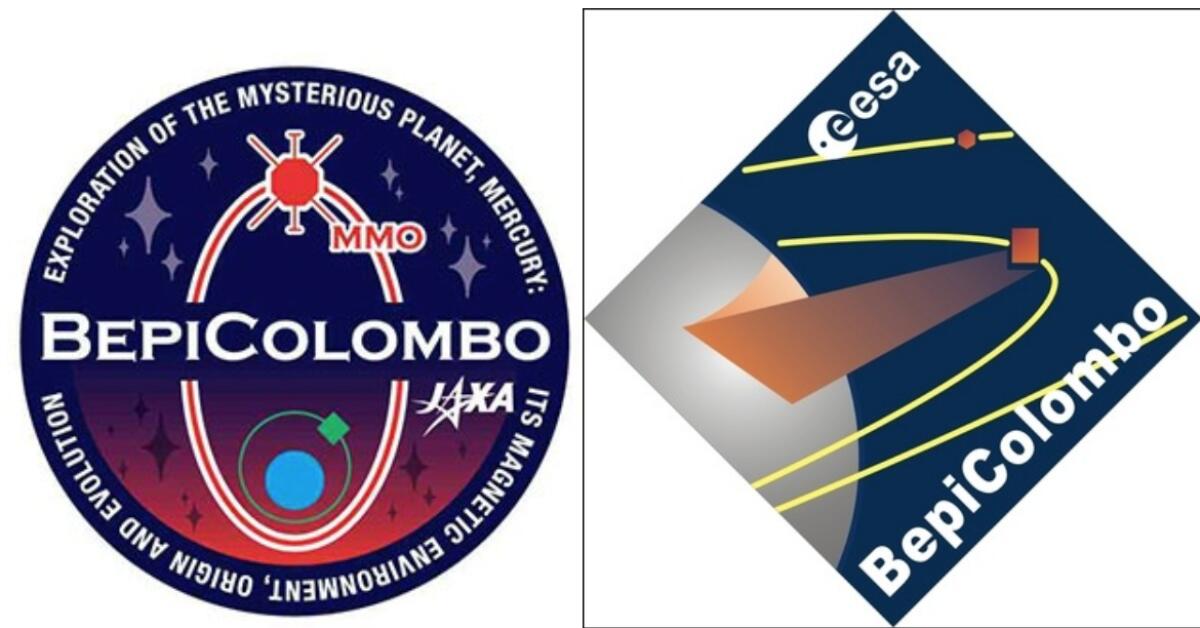 BepiColombo Express: destinazione Mercurio! - I loghi della missione BepiColombo Credits: esa.int ; global.jaxa.jp.