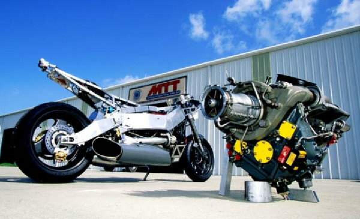 Moto "a reazione": MTT Y2K Turbine - motorcyclespecs.co.za