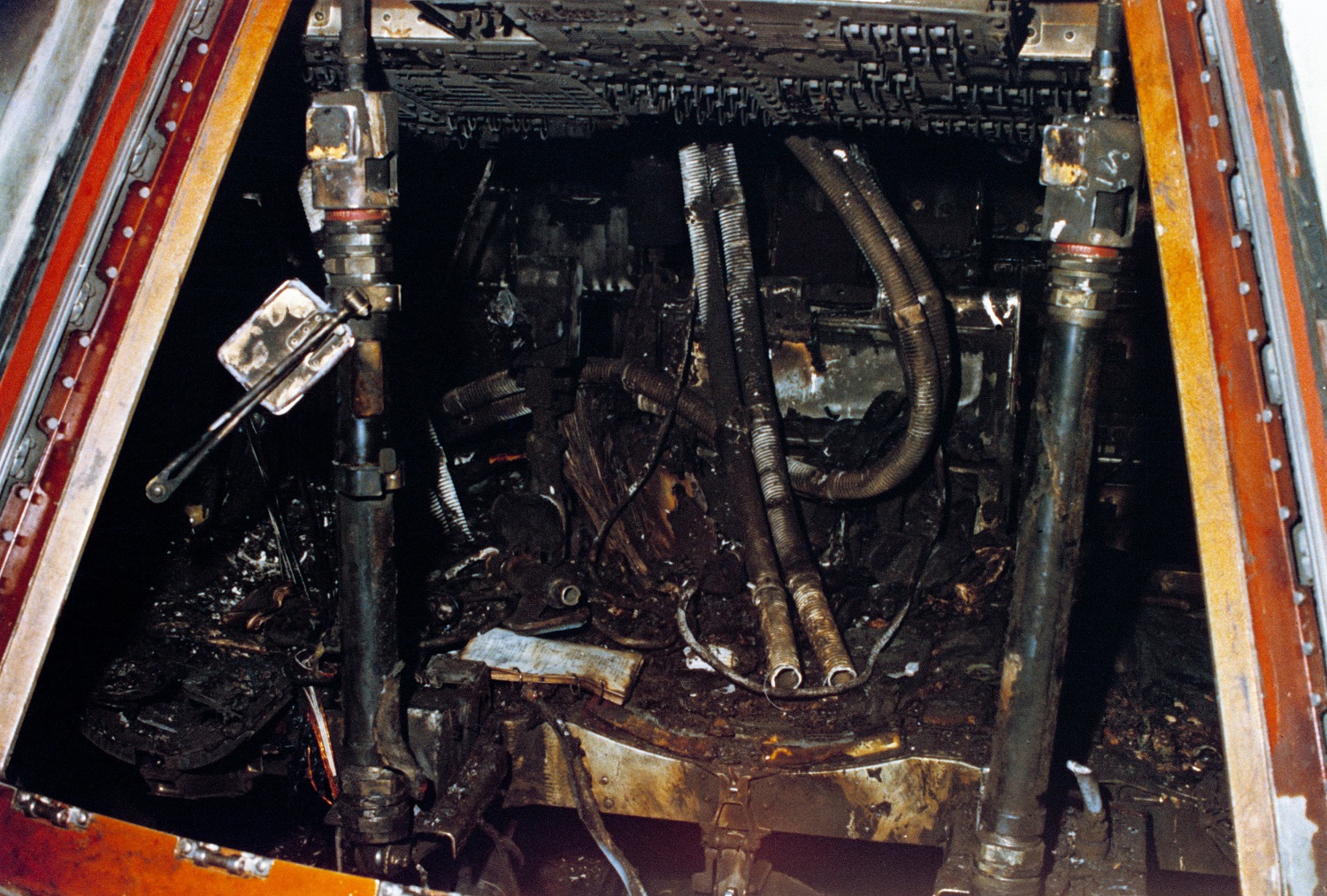 Un dettaglio dell'interno dell'Apollo 1, credits: NASA