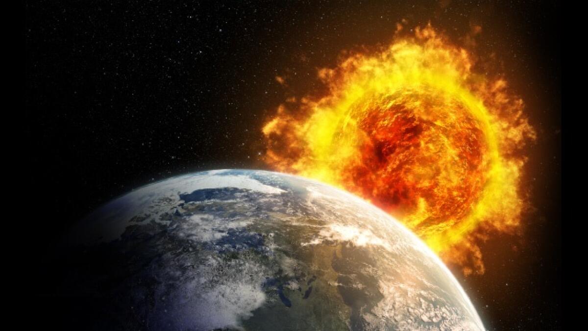 Quando il Sole ruggisce - Rappresentazione artistica di una tempesta solare.
Credit: camminanelsole.com