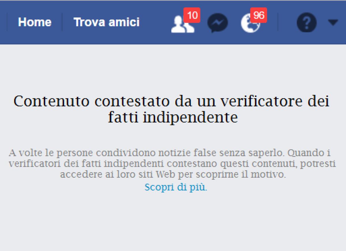 Basta bufale! Facebook attiva il sistema di verifica - 