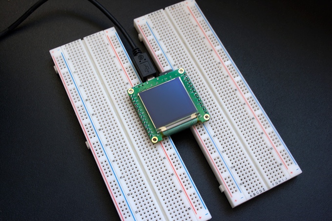 Pixel 2.0 collegato alla Breadboard. Sorce: kickstarter.com