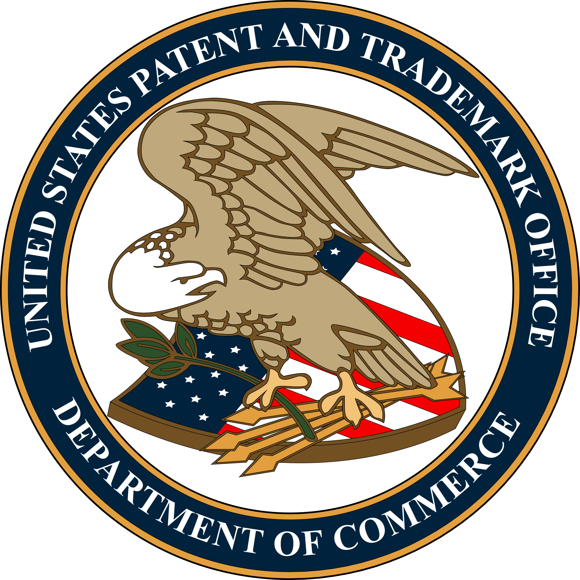 Logo dell'ufficio brevetti USA. Soruce: ptslaw.com