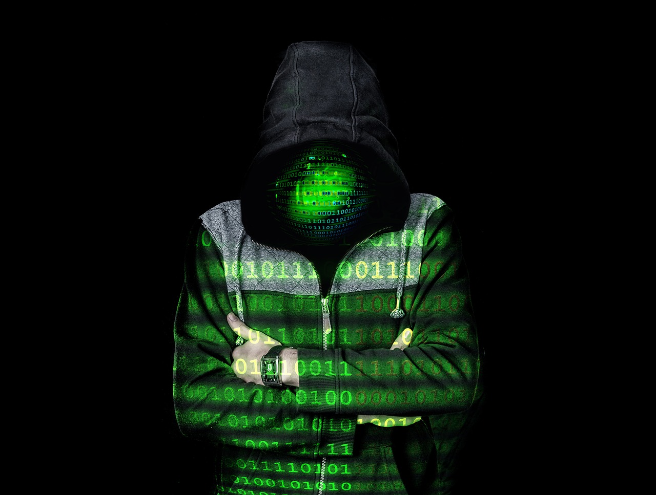 Rappresentazione grafica di un hacker nel Deep Web