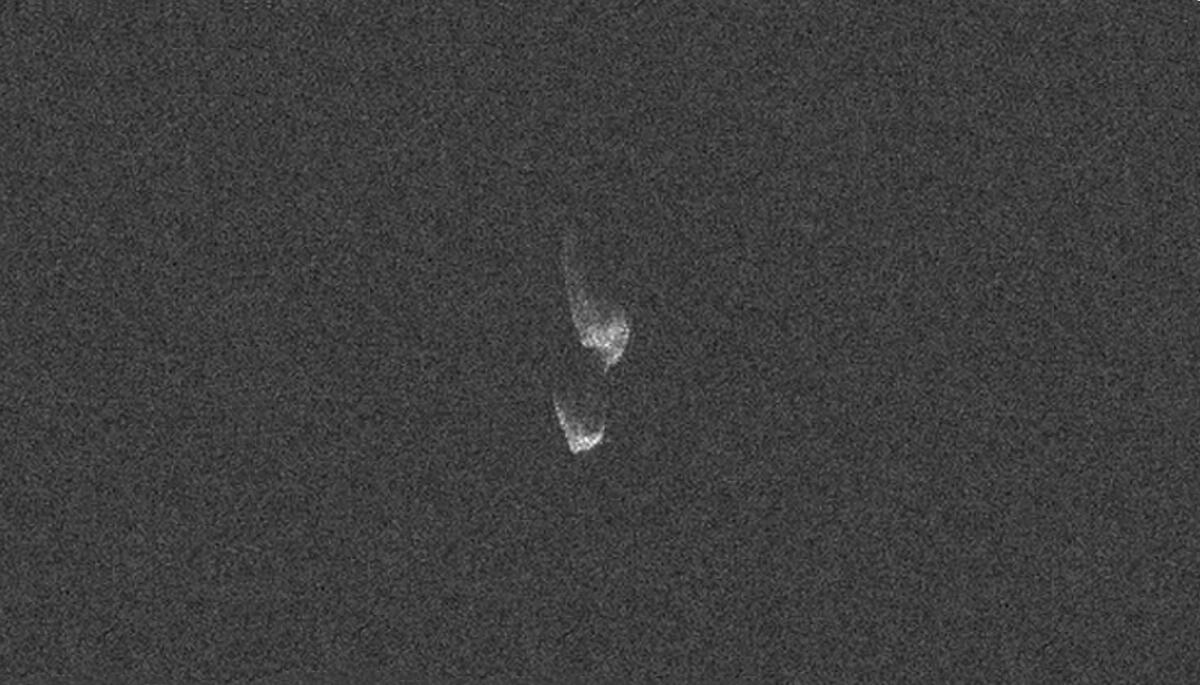 Asteroide 2014JO25 sfiorerà la Terra - L'asteroide 2014JO25 immortalato dal radiotelescopio dell'Arecibo Observatory. Credits: NASA/NSF