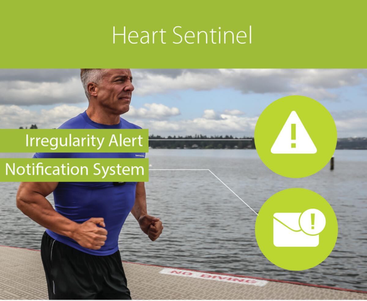 Heart Sentinel, l’app attenta al cuore degli sportivi - Heart Sentinel registra le anomalie del battito cardiaco e invia un SOS ai soccorritori

Credits: https://www.kickstarter.com/projects/sensoriafitness/sensoria-artificial-intelligence-sportswear/description