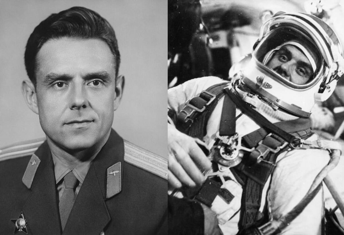 Il primo uomo a perdere la vita durante una missione spaziale - Vladimir Komarov. A destra in divisa; foto: ryanmarciniak.com. A sinistra con la tuta spaziale; foto: cdn.newsapi.com.au.