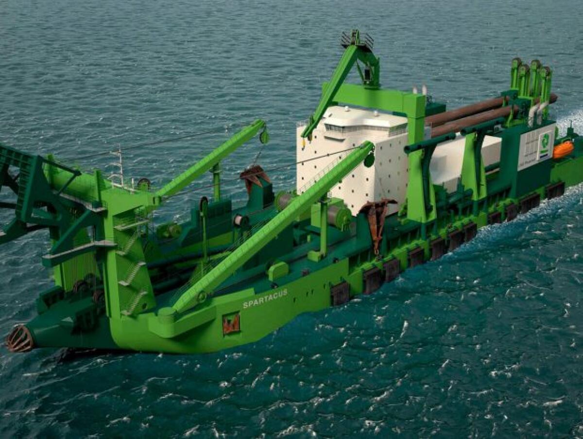 La tecnologia dual-fuel di Wärtsilä sulla Spartacus , la draga ad aspirazione più potente al mondo - PH: dredgingtoday.com