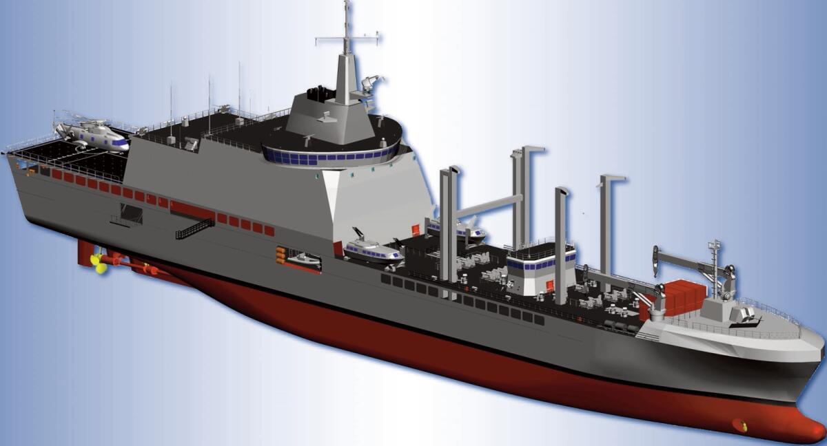 Fincantieri: varato a Castellammare il trocone dell'unità di supporto logistico "Vulcano" - PH: portaledifesa,it