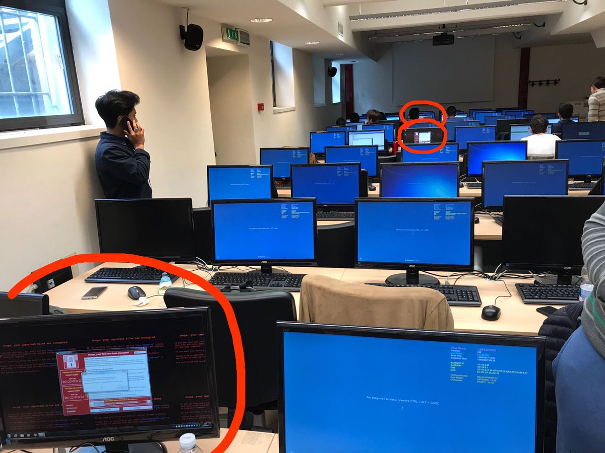 Foto scattata all'interno del laboratorio dell'Università degli Studi di Milano-Bicocca. Source: twitter.com