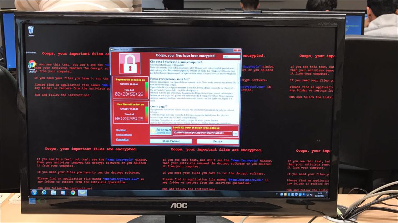 Foto scattata ad un PC del laboratorio Unimib. Source: twitter.com