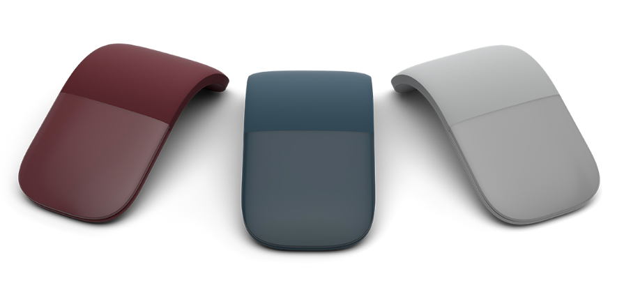 Surface Arc Mouse in tre colorazioni. Source: wccftech.com
