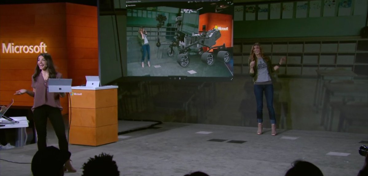 Demo e video della Mixed Reality durnte il #MicrosoftEDU. Source: scoopnest.com