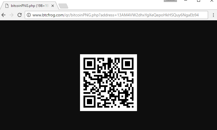 Screenshot del bitcoin QR di WannaCry. Source: securelist.com