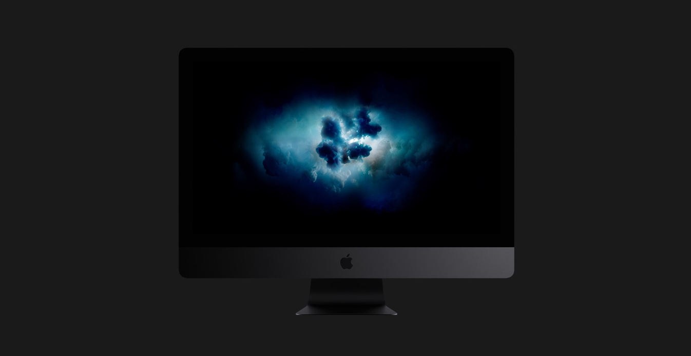 Immagine Apple Inc, fronte dell'iMac Pro. Source: apple.com