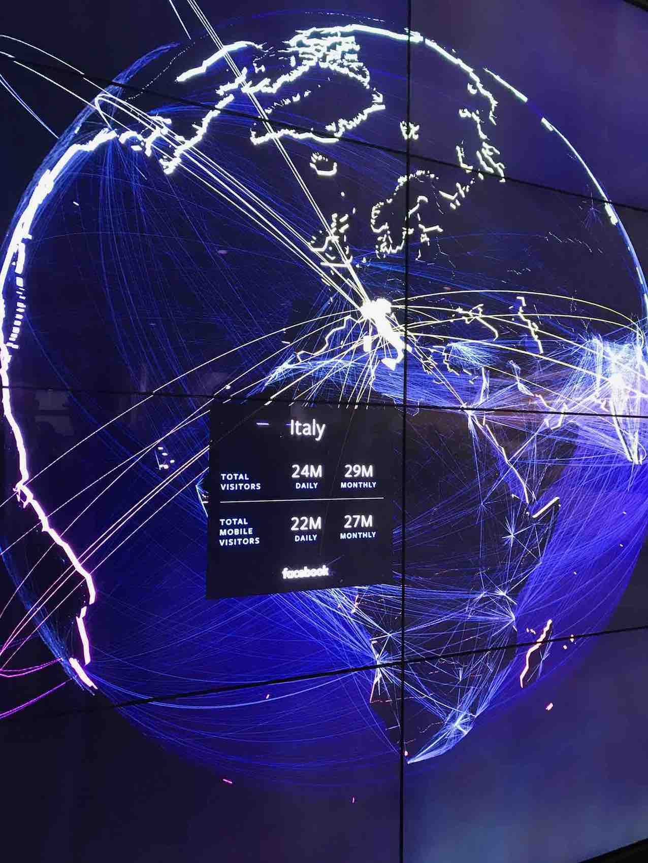 Visitatori italiani quotidiani su Facebook: 24 milioni