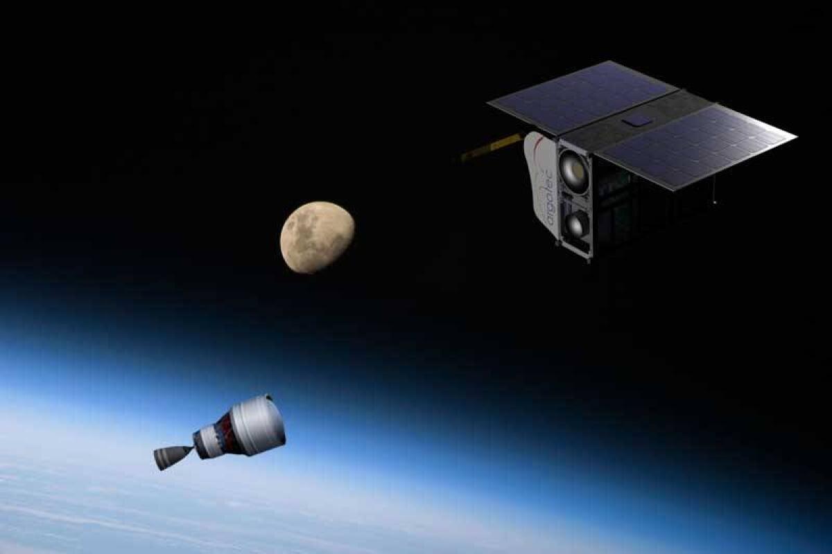 CubeSat italiano: protagonista nelle missioni su Marte - Rappresentazione artistica del CubeSat "ArgoMoon". Credits: www.flyorbitnews.it