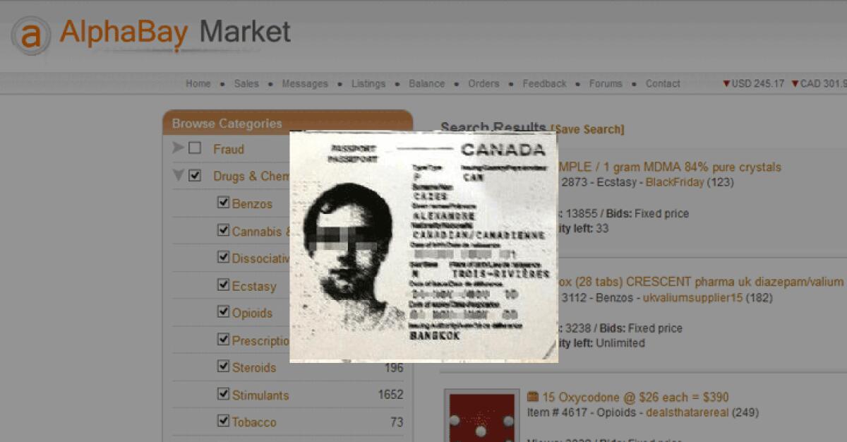 Alexandre Cazes: il re del dark web - alphabay