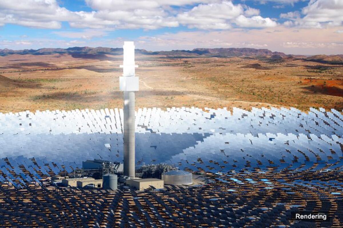 The Aurora Solar Energy Project of South Australia - Rendering dell'impianto
solarReserve.com