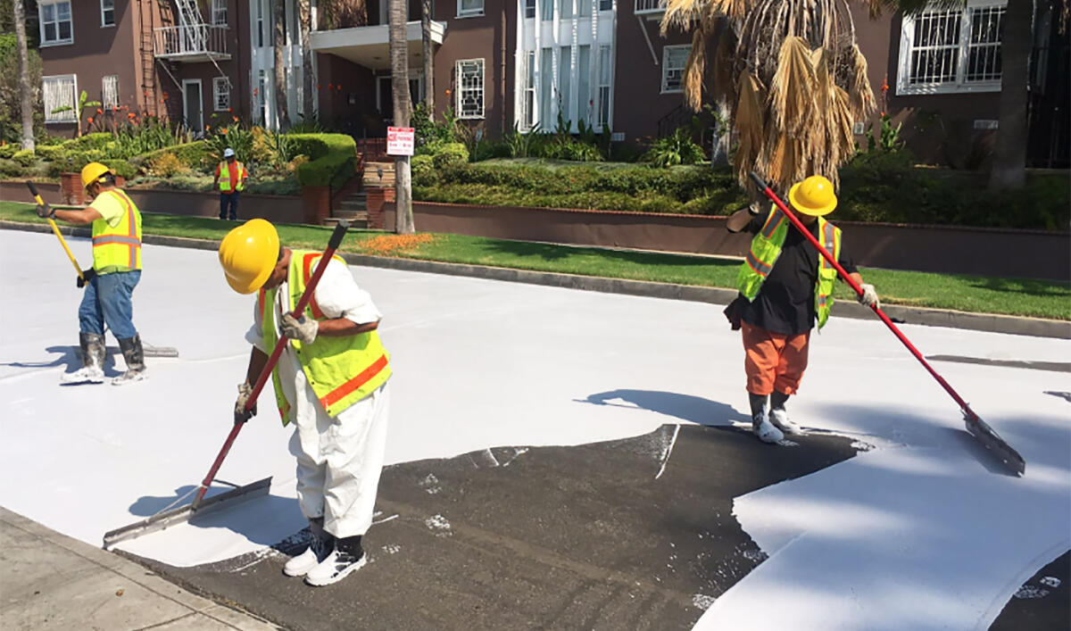 Los Angeles sta dipingendo le sue strade di bianco - DeMilked