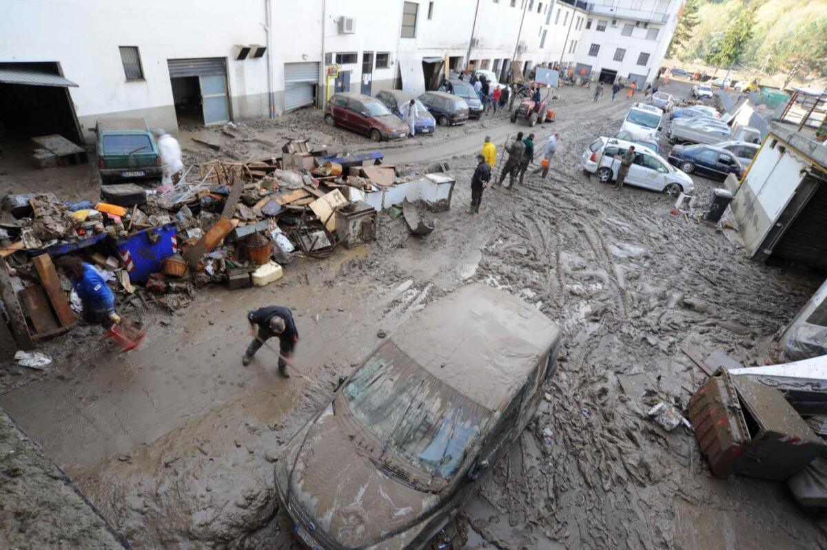 Il riscaldamento globale altera il regime stagionale delle alluvioni in Europa - Alluvione di Aulla Lunigiano, ottobre 2011 -
 Foto di Paolo Inglese, toscana-notizie.it