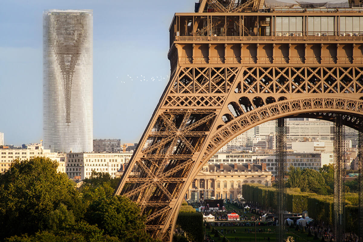 La Tour Montparnasse rifletterà la Tour Eiffel al contrario? - designboom.com