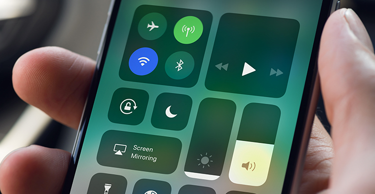 Nuovo Centro di Controllo di iOS 11. Credits: http://www.ispazio.net