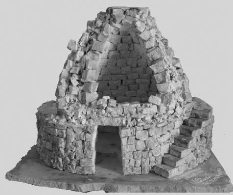 Plastico con spaccato di un Trullo