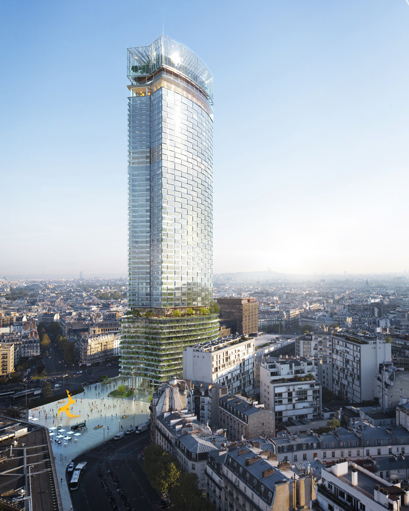 Come sarà la torre secondo il progetto vincitore. PH: designboom.com