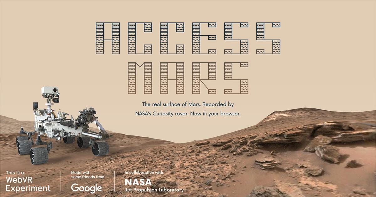 Access Mars: Nasa e Google ci portano virtualmente su Marte - Homepage dell'applicazione. Credits: www.trendolizer.com