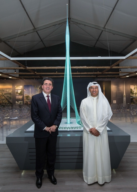 Santiago Calatrava con Mohamed Alabbar, fondatore di Emaar Properties. PH: calatrava.com