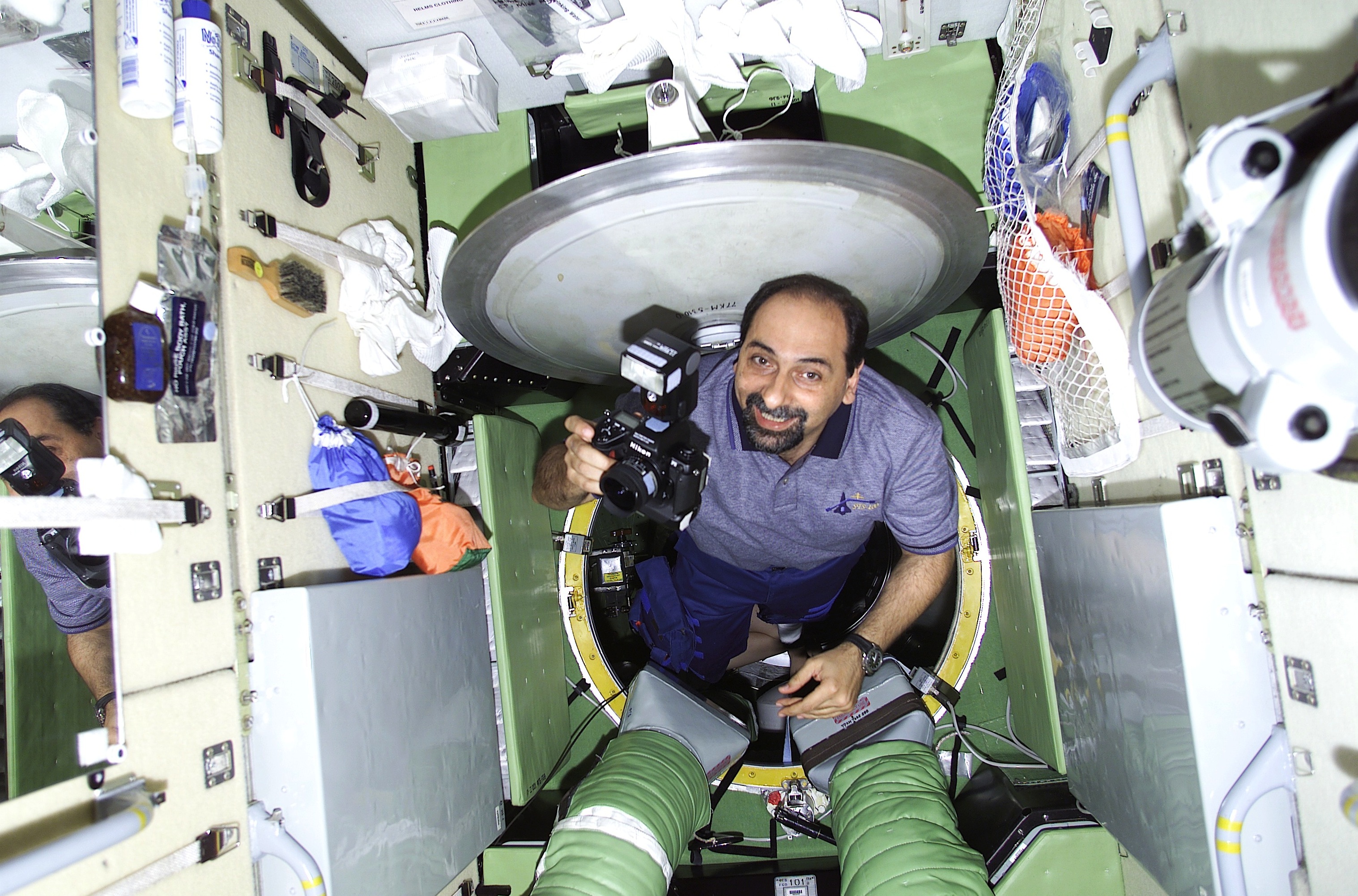 Umberto Guidoni sulla Stazione Spaziale Internazionale nel 2001. Credits: ESA|NASA