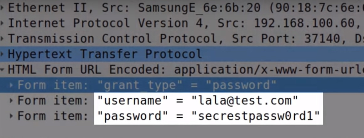 Utilizzo di Wireshark per visualizzare i dati trasmessi sulla rete. Credits:www.krackattacks.com