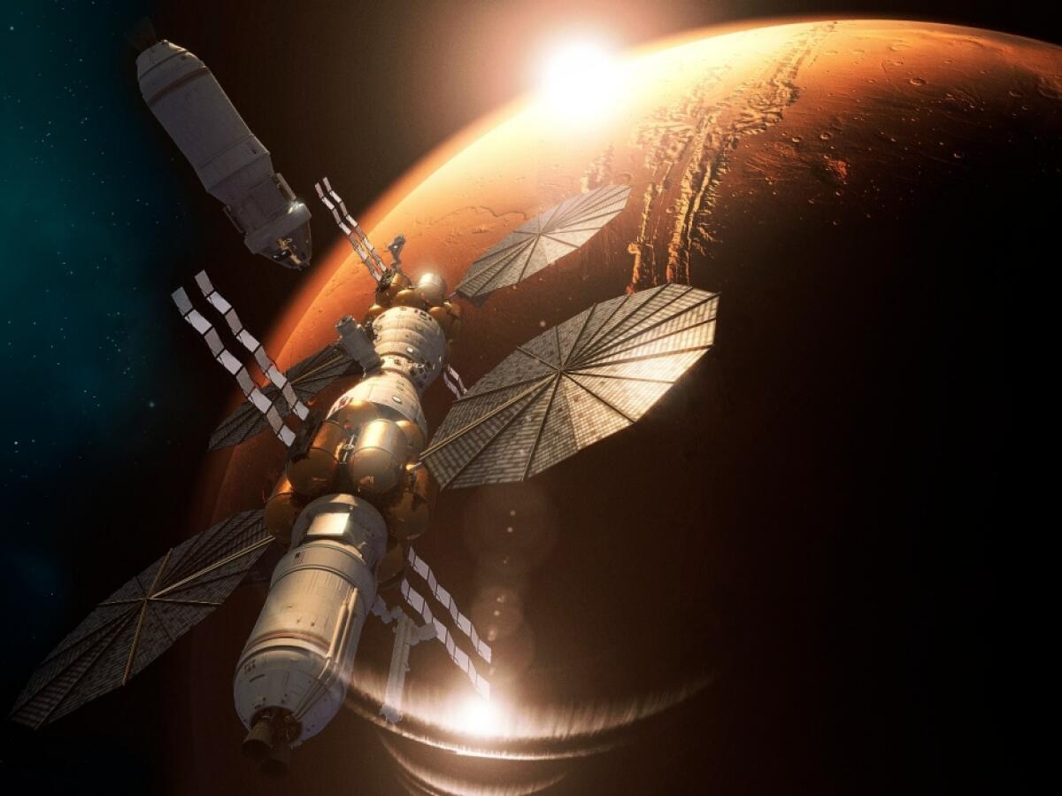 Su Marte nel 2030: la Lockheed Martin prepara l'impresa - Rappresentazione del velivolo multistadio della Lockheed Martin. Credits: www.lockheedmartin.com