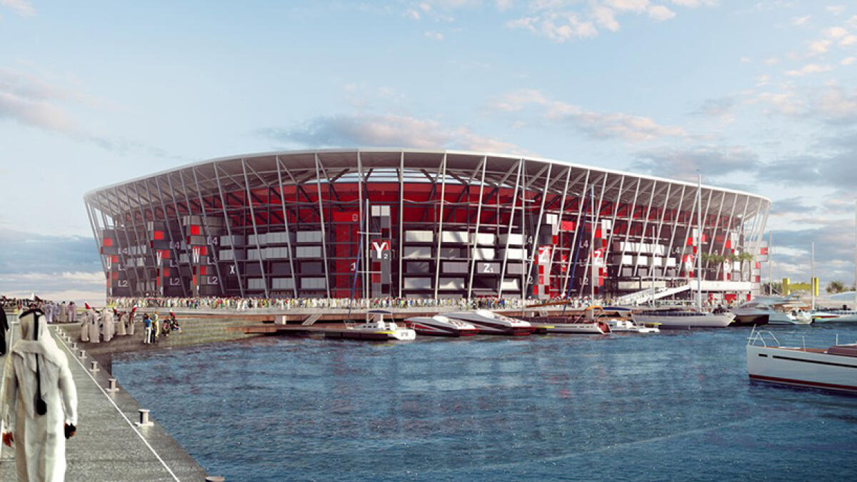 Uno stadio costruito con i container per Qatar 2022 - 
