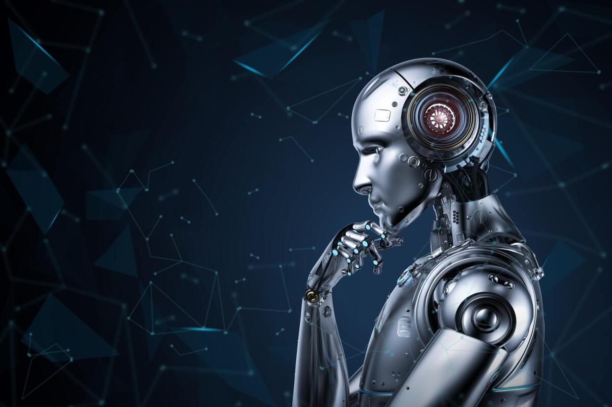I cyborg sono già tra noi: scopriamo chi sono - 3d rendering ai robot think or compute