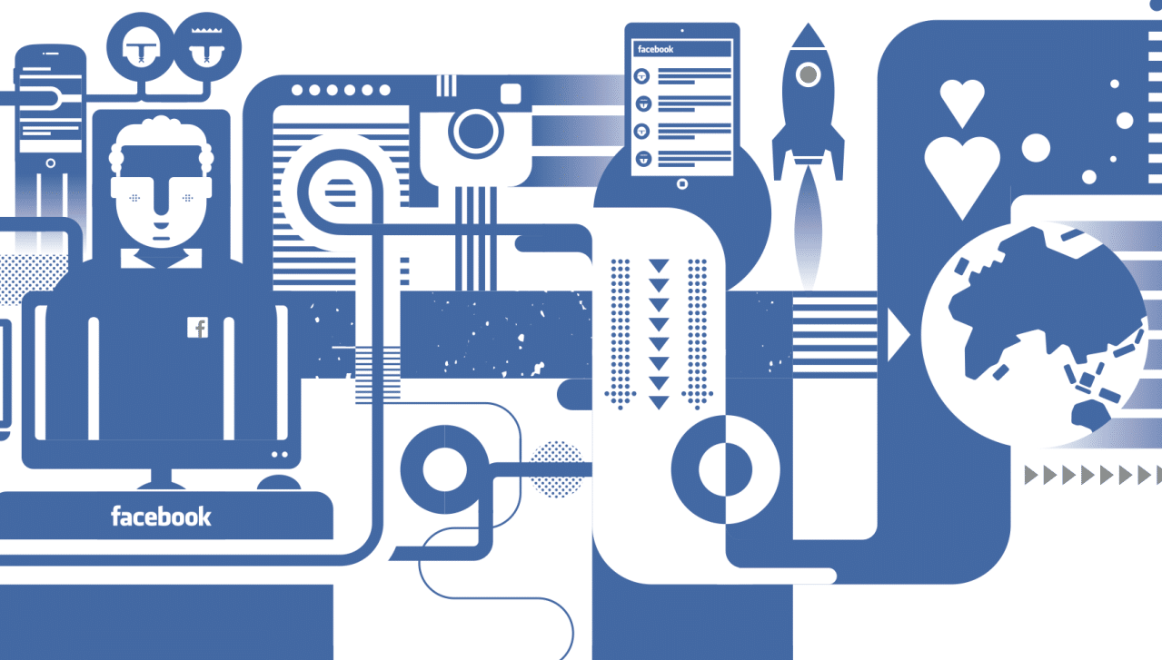 Immagine rappresentativa del mondo Faceboob. Source: TechCrunch.