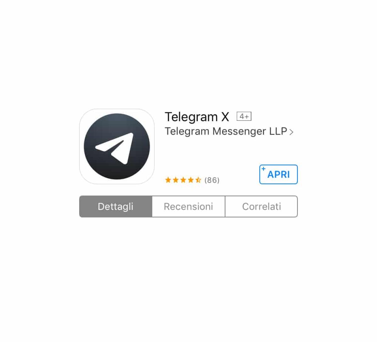 Telegram X: la nuova app ufficiale per iOS - Screenshot App Store Telegram X , editato da CuE.