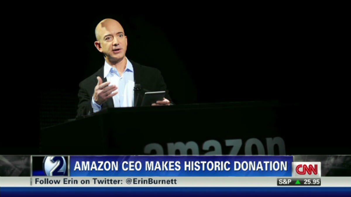 Jeff Bezos dona 33 milioni di dollari ai sognatori - Source: CNN