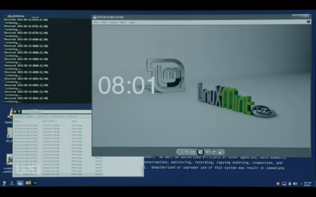 La vista degli attaccanti del computer di Elliot, con gli screenshot salvati in una specifica cartella. Credits: geekwire.com