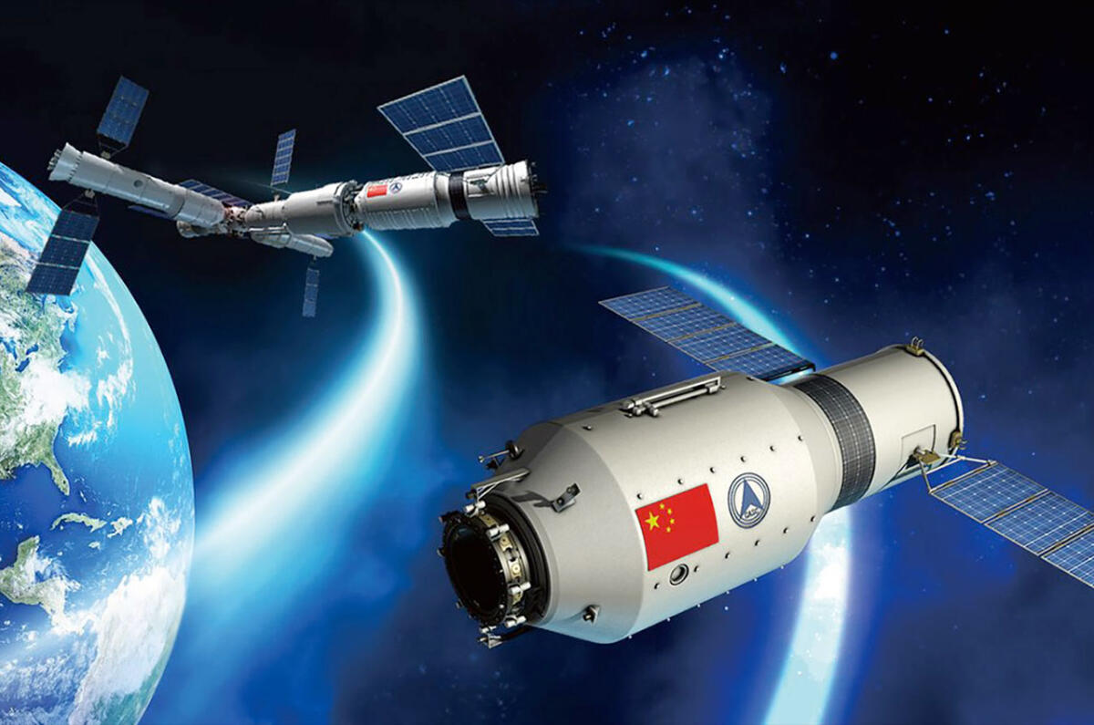 TianGong-1: Ecco come stanno le cose - Concept della Stazione Spaziale Cinese. Credits: www.cadincadout.com